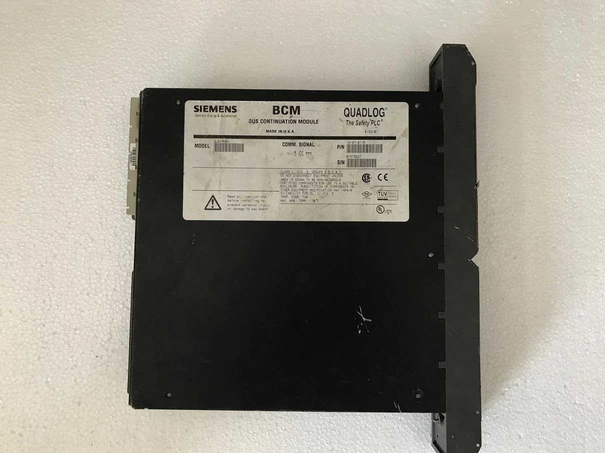 PLC Siemens Quadlog QLBCMNBN Bus Continuation Module BCM 16197-81/5